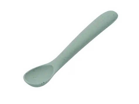 KikkaBoo Lžička Platinum Silicone Sage / od 6 měsíců