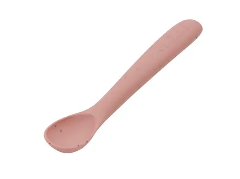 KikkaBoo Lžička Platinum Silicone Blush / od 6 měsíců