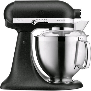 KitchenAid 5KSM185PSEBK černá litina / Kuchyňský robot Artisan / 300W / 4,8L / 10 rychlostí