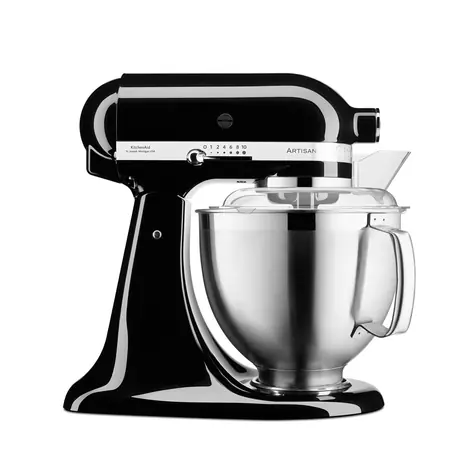 KitchenAid 5KSM185PSEOB černá / Kuchyňský robot Artisan / 300W / 4,8L / 10 rychlostí