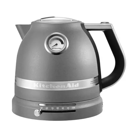 KitchenAid 5KEK1522 stříbřitě šedá / Retro rychlovarná konvice Artisan / 2400W / 1.5 L / nerez