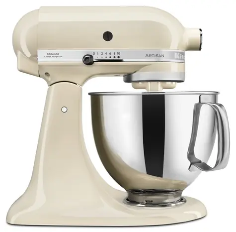 KitchenAid 5KSM125EAC mandlově krémová / Kuchyňský robot Artisan / 300 W / 4,8L / 10 rychlostí