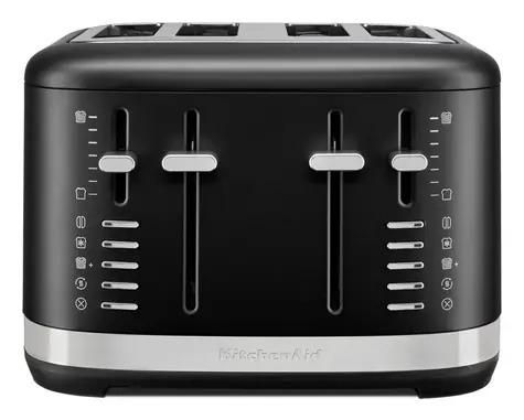 KitchenAid 5KMT4109 matná černá / Topinkovač/toustovač / 4tousty / nerez