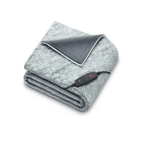 Beurer HD 75 šedá / vyhřívací deka / 90W / 6 teplot / 180 x 130 cm