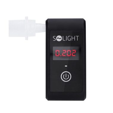 Solight 1T09 alkohol tester mini / Fuel Cell / 0.0 - 5.0‰ BAC / citlivost 0.08‰