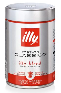 Illy Classico Moka 250g / Mletá káva / 100% Arabica / Plechovka