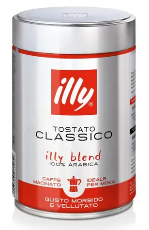 Illy Classico Moka 250g / Mletá káva / 100% Arabica / Plechovka