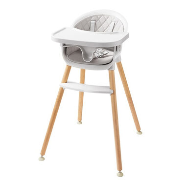 2Kids Toys Jídelní židlička šedá / od 6 měsíců