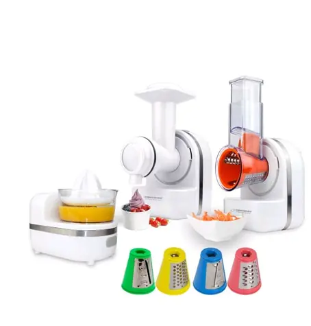 Rozbaleno - Esperanza EKM027 Panzanella multifunkční kuchyňský robot bílá / 500 ml / 5 různých nástavců / rozbaleno