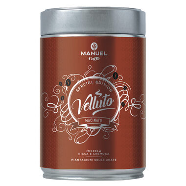 Manuel Caffé VELLUTO 250 g / Zrnková káva / 80% Arabica & 20% Robusta