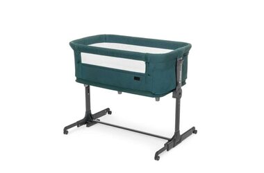 Rozbaleno - Kidnort Snäckskal Postýlka zelená / Nosnost : postýlka do 9kg / Ohrádka do 15kg / rozbaleno