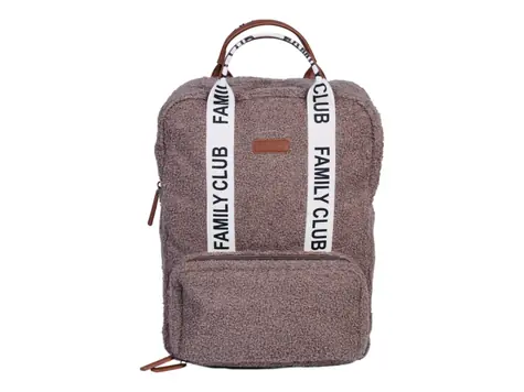 Childhome Přebalovací batoh Family Club Signature Teddy Off White / 40 x 30 x 16 cm