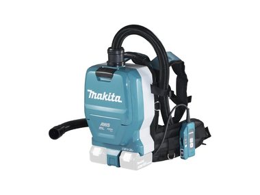 Bazar - Makita DVC265ZXU / Aku Vysavač na záda / 2x18V / 2 L / Doba provozu 140 min / HEPA / bez Aku  / bazar