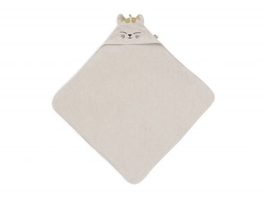 Jollein Osuška s kapucí froté 75x75cm kočička Charlie