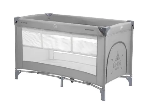 KikkaBoo Postýlka cestovní So Gifted Grey / od narození / do 15kg