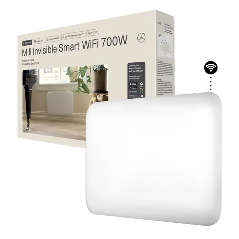 Mill panelový ohřívač WiFi Gen 4 PA700WIFI4 / 700 W / hliník / prostor 9-12m2 / IPX4 / bílý