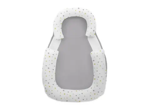 KikkaBoo Polohovací podložka Dots Grey / od narození 