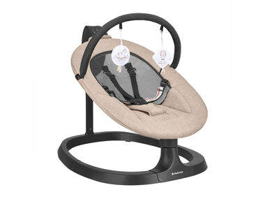KikkaBoo Houpací lehátko elektrické Zazu Beige / od narození do 30 kg 