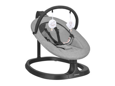 KikkaBoo Houpací lehátko elektrické Zazu Grey / od narození do 30 kg 