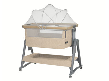 KikkaBoo Postýlka přenosná Nanna Beige / od narození do cca 6 měsíců (max. 9 kg)