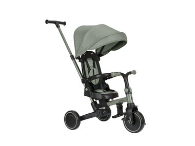 KikkaBoo Tříkolka 8v1 Aluma Army Green / od 12 do 60 měsíců