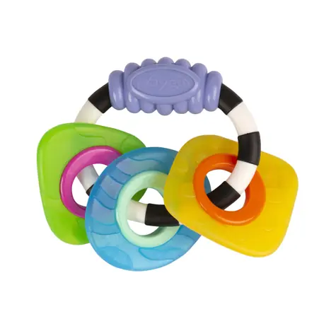 Playgro - Kousací chrastítko s tvary / od 3 měsíců