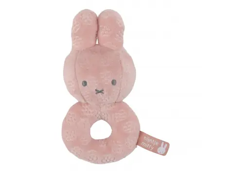 Little Dutch Chrastítko králíček Miffy Pink Flower / od narození