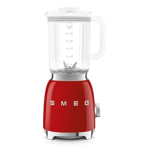 Smeg BLF03RDEU červená / Stolní mixér / 800 W / 1.5 L / 4 rychlosti 