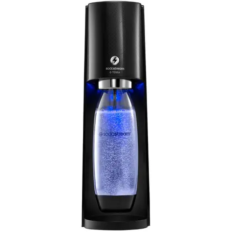 SodaStream E-Terra černá/ Výrobník sody / bez BPA / 1x láhev 1 L / 1x CO2 plyn
