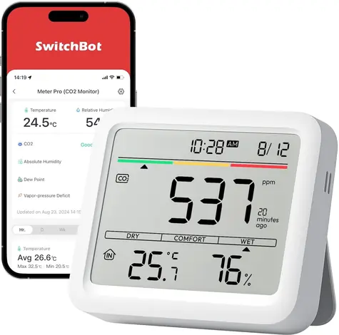 SwitchBot Meter Pro CO2 / chytrá meteostanice s měřením CO2