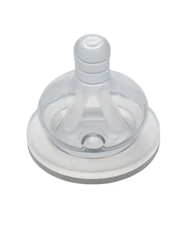 NIP Dudlík kulatý, široký 2 ks / silikon-M / 0m+ 