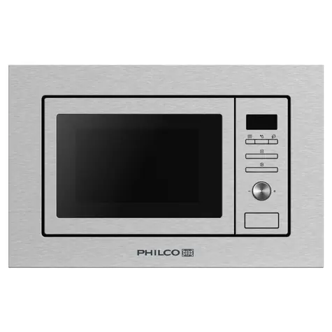 PHILCO PMD 2085 BIX stříbrná / Vestavná mikrovlnná trouba / 800W / 20L