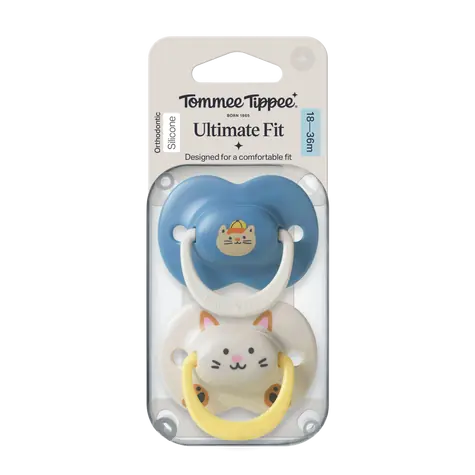 Tommee Tippee Ultimate Fit DECO silikonový dudlík 18-36 m BOY 2ks - více barevných variant 