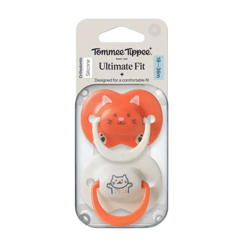 Tommee Tippee Ultimate Fit DECO silikonový dudlík 18-36 m GIRL 2ks - více barevných variant 