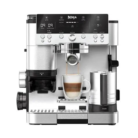 Ninja Luxe Cafe Premier ES601EU stříbrná / pákový kávovar / 1650 W / 2l