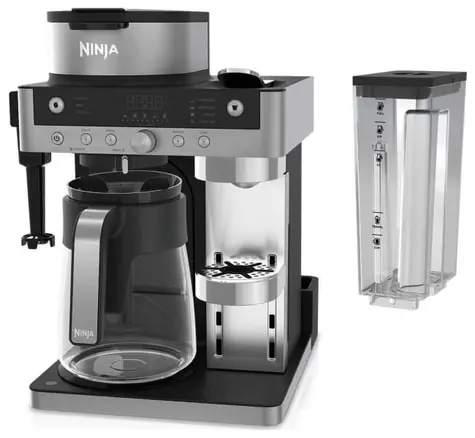 Ninja Prestige CFN802EU stříbrná / kapslový/překapávací kávovar / 1650 W / 19 bar / 1.8l 