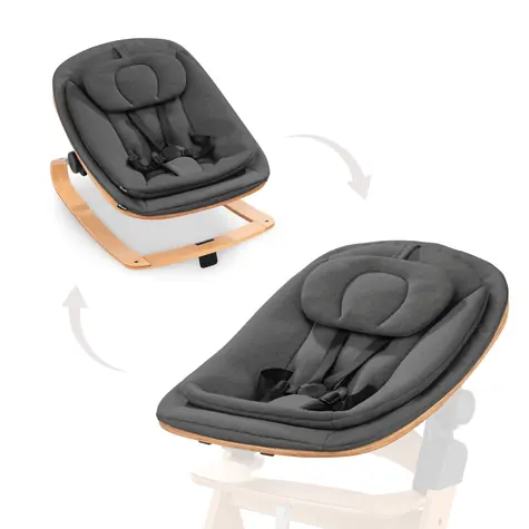 Hauck Křesílko Bouncer Eco 3v1 na židličky Alpha+/Beta+ Deep Grey / od 0 měsíců