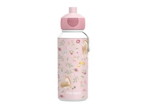 Little Dutch Láhev na pití 400 ml Fairy Garden růžová