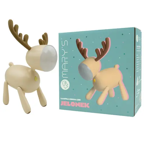 Mary's LED nastavitelná noční lampička - jelen, béžová