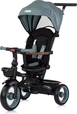 CHIPOLINO Tříkolka se stříškou Urban 2v1 Basil