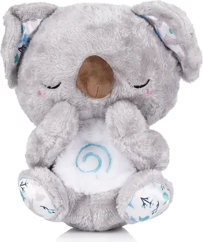 CHIPOLINO Plyšová dýchající hračka s hudbou Koala White,Grey