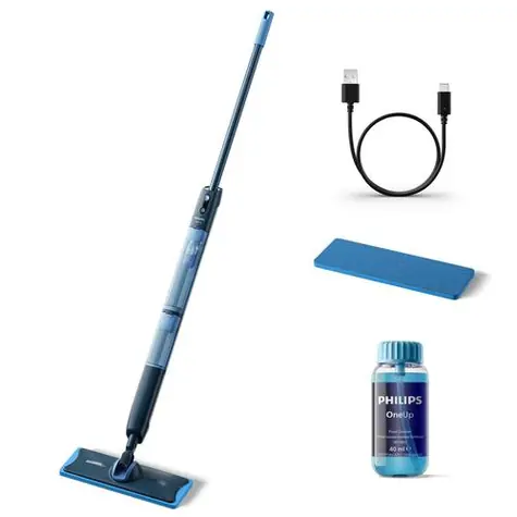 Philips 5000 series XV5113/01 OneUp modro-černá / elektrický mop / 0.28 l / 70 min
