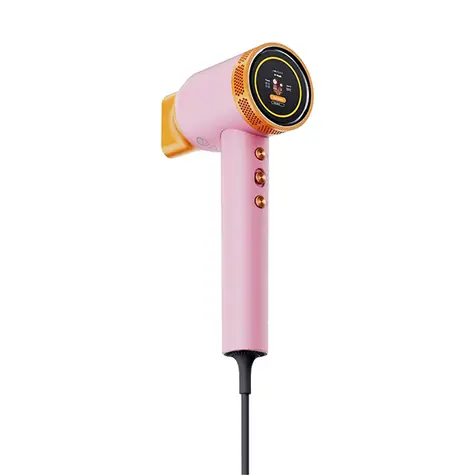 Powerton SMART IONAI růžová / Plazmový fén na vlasy s AI / 1600W / 3 rychlosti / 3 teploty 