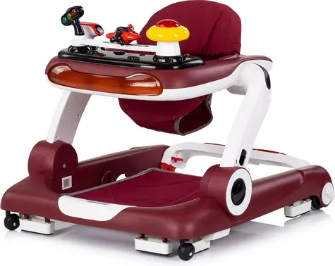 CHIPOLINO Chodítko interaktivní Little Explorer 4v1 Red / do 12 kg / od 6 měsíců
