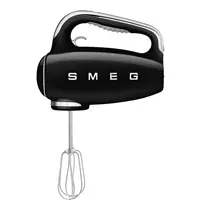 SMEG HMF01BLEU černá / Ruční mixér / 250W / 9 rychlostí / turbo / časovač