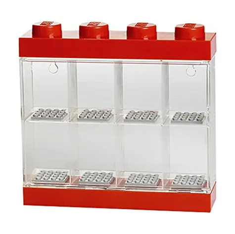 LEGO® sběratelská skříňka na 8 minifigurek - červená / od 3 let