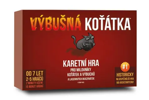 Asmodee Výbušná koťátka / Délka hry 15 minut / Počet hráčů 2 - 5 / od 7 let