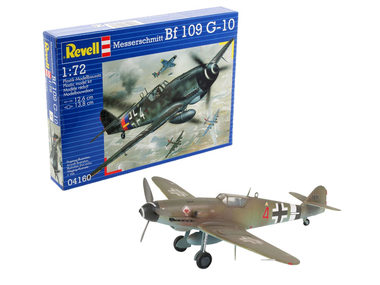 Revell Messerschmitt Bf 109 G-10 / Plastikový model / 1:72 / Počet dílků 37 / Obtížnost 3 / Doporučený věk: od 10 let