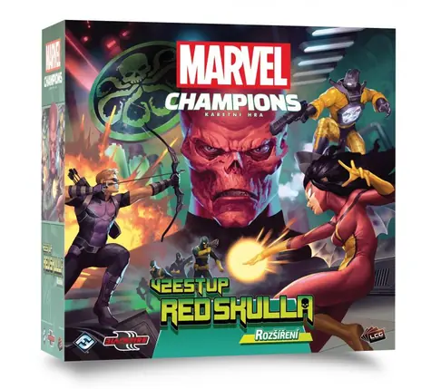 ADC Blackfire Marvel Champions: Vzestup Red Skulla - rozšíření / Délka hry: 90 minut / Počet hráčů: 1 - 4 / od 14 let