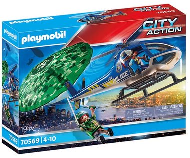 Playmobil® City Action 70569 Policejní vrtulník: Pronásledování padáku / od 4 let